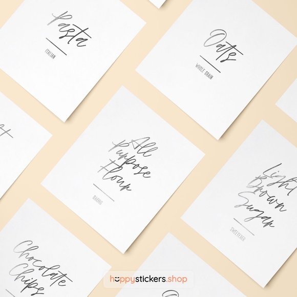 36 Labels • Jelly Minimalist Pantry for Kitchen Storage • Organization Labels - Picture 13 of 17